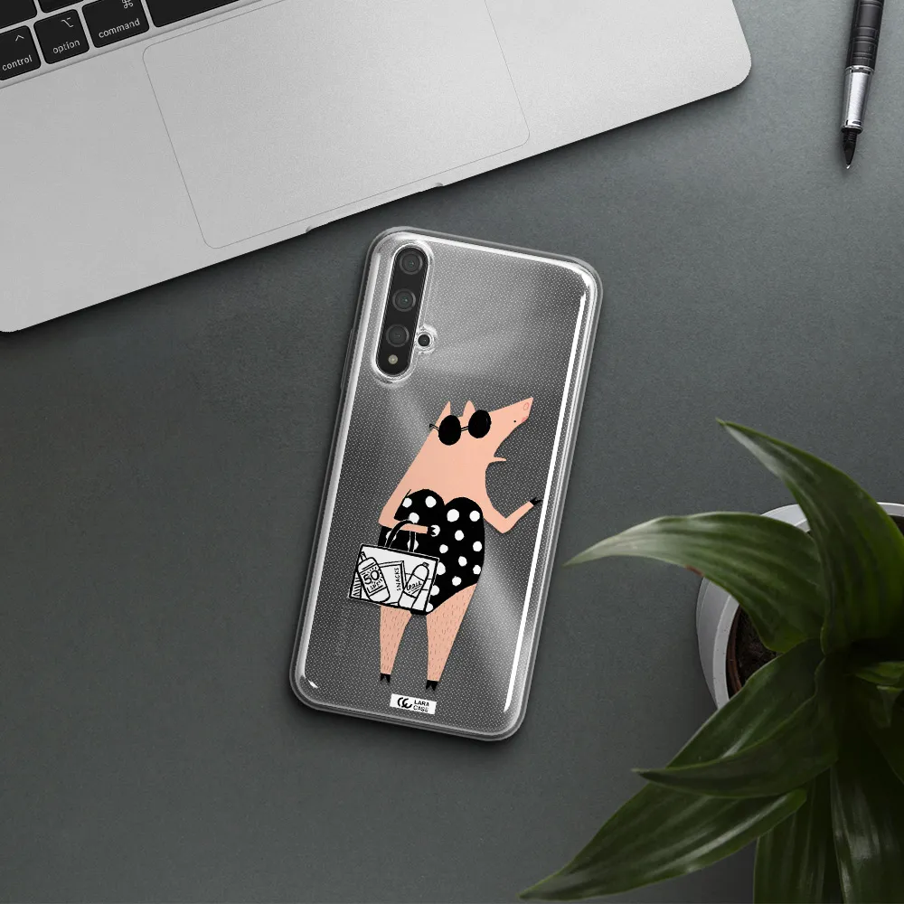 Lady Pig Huawei Nova 5t Clear TPU Case