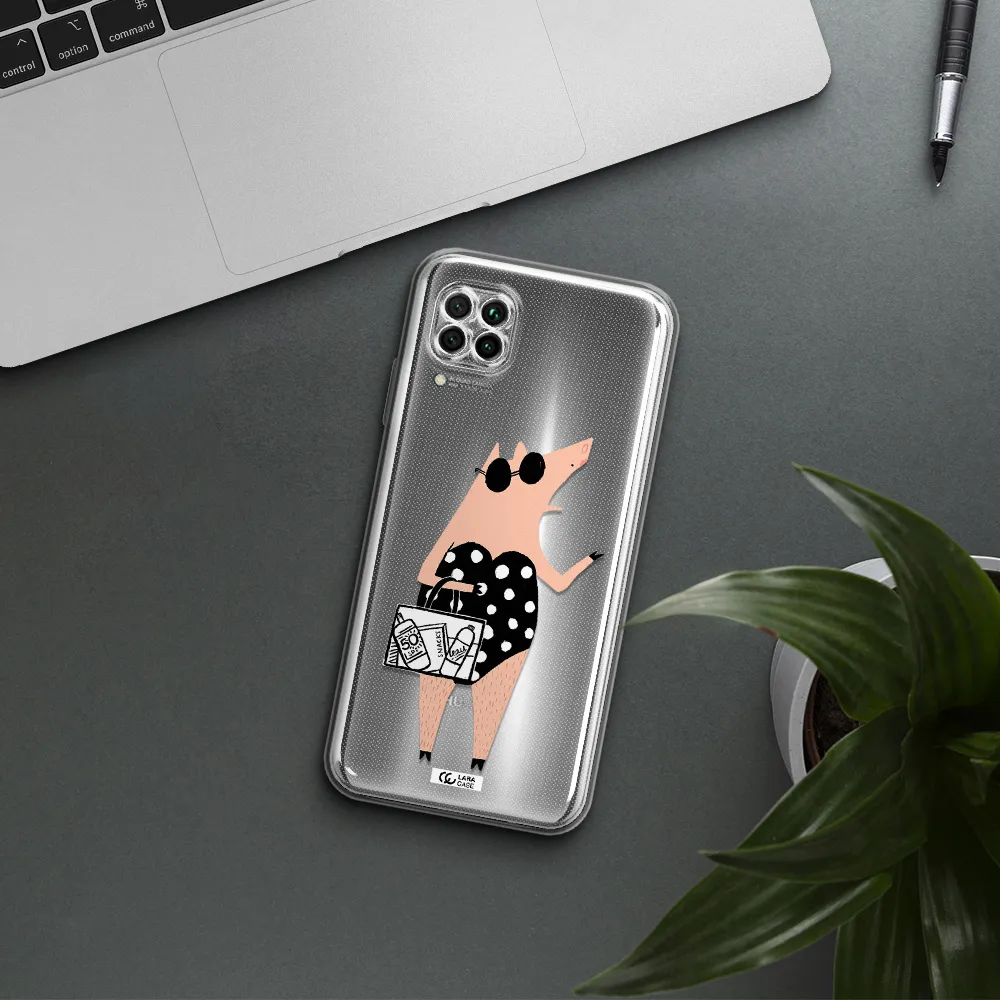 Lady Pig Huawei Nova 7I Clear Tpu Case