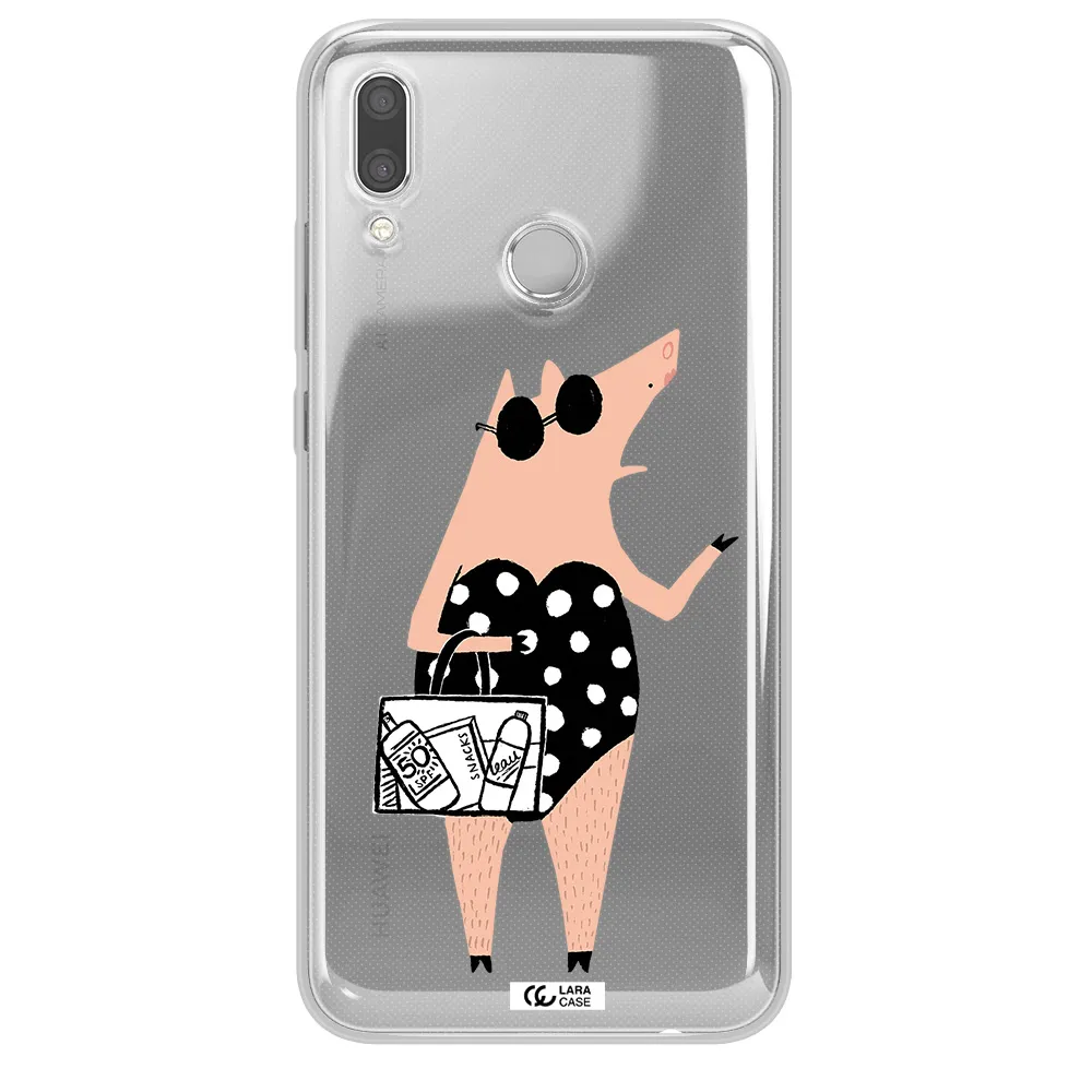 Lady Pig Huawei P Smart 2019 Clear TPU Case