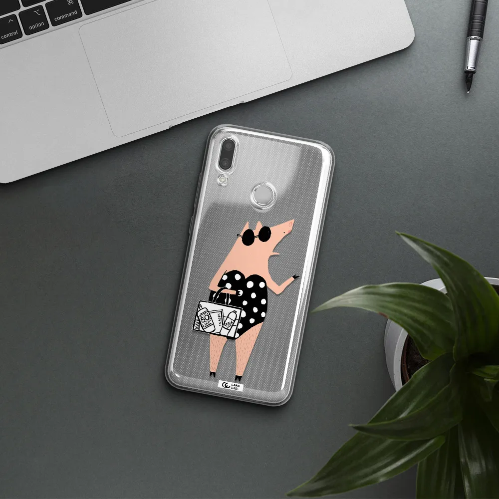Lady Pig Huawei P Smart 2019 Clear TPU Case