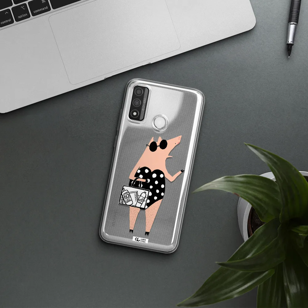 Lady Pig Huawei P Smart 2020 Clear TPU Case