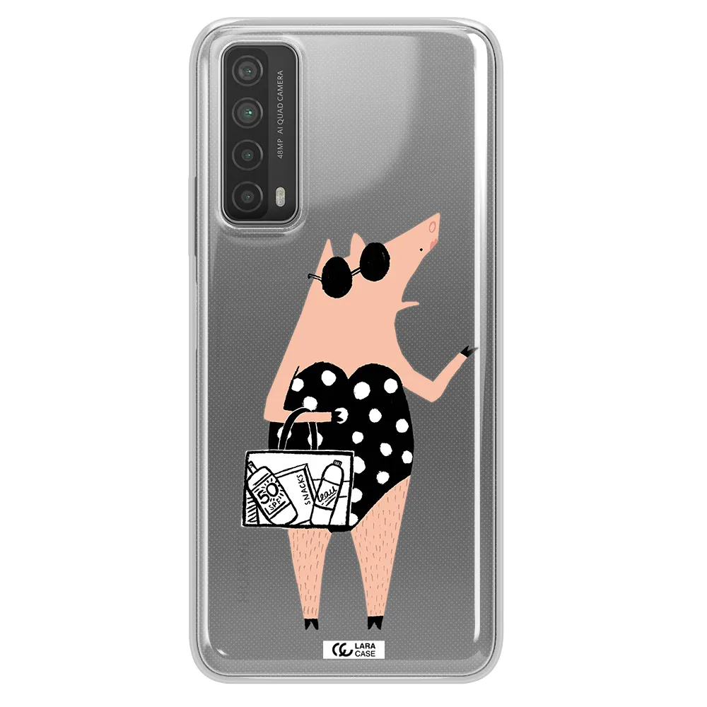Lady Pig Huawei P Smart 2021 Clear TPU Case