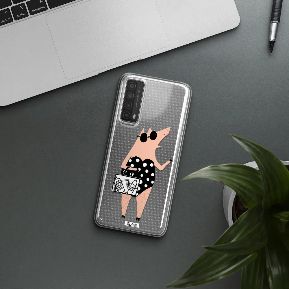 Lady Pig Huawei P Smart 2021 Clear TPU Case