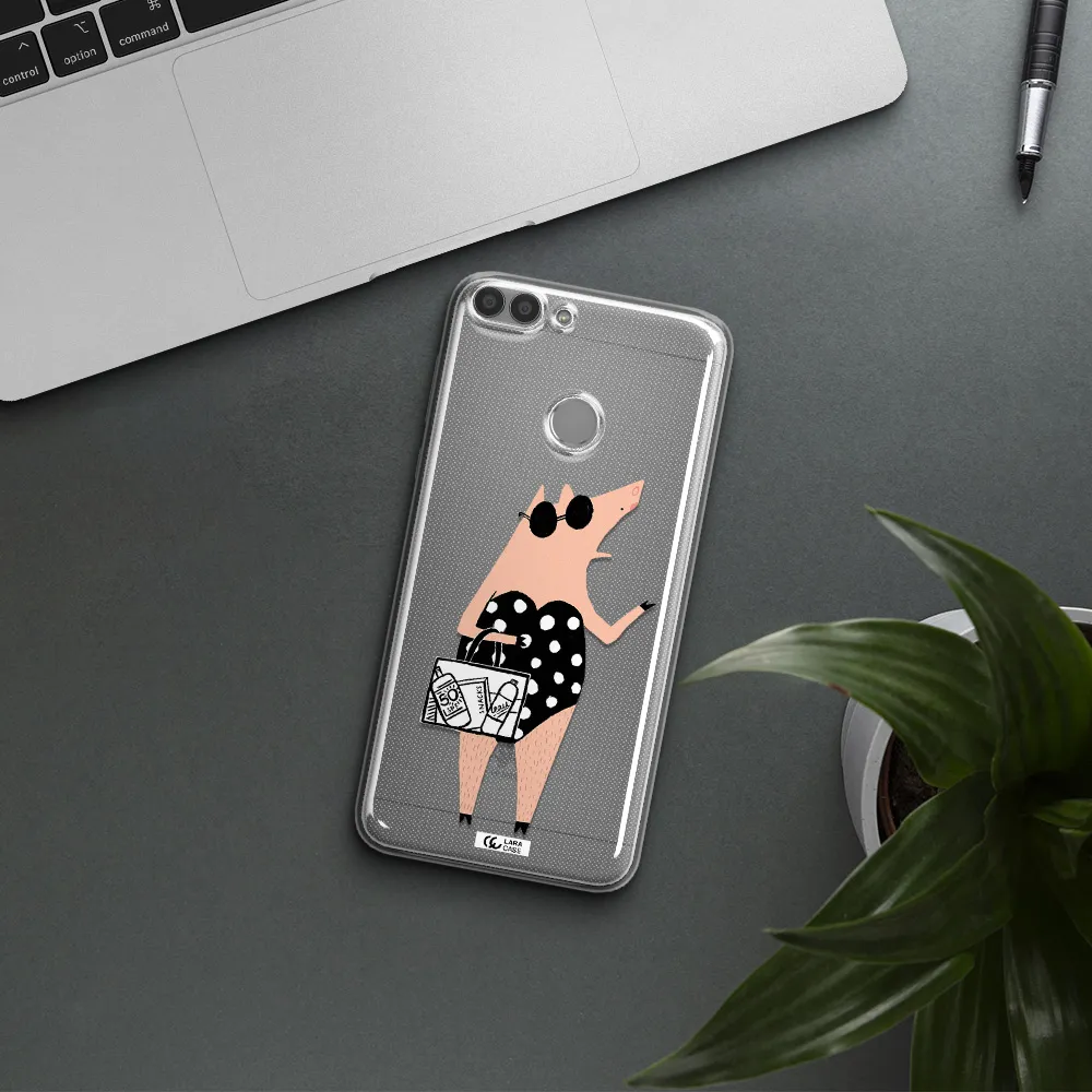 Lady Pig Huawei P Smart Clear TPU Case