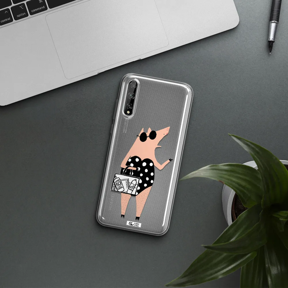 Lady Pig Huawei P Smart S Clear TPU Case