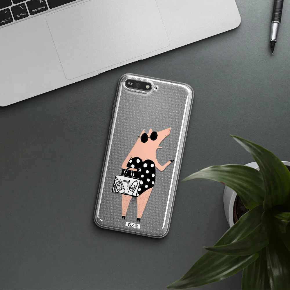 Lady Pig Huawei Y6 2018 Clear TPU Case