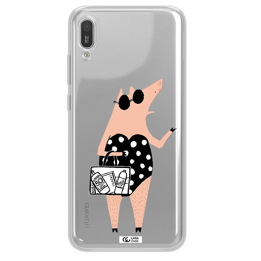 Lady Pig Huawei Y6 Pro 2019 Clear TPU Case