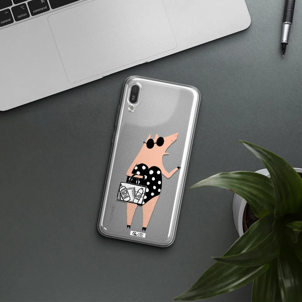 Lady Pig Huawei Y6 Pro 2019 Clear TPU Case