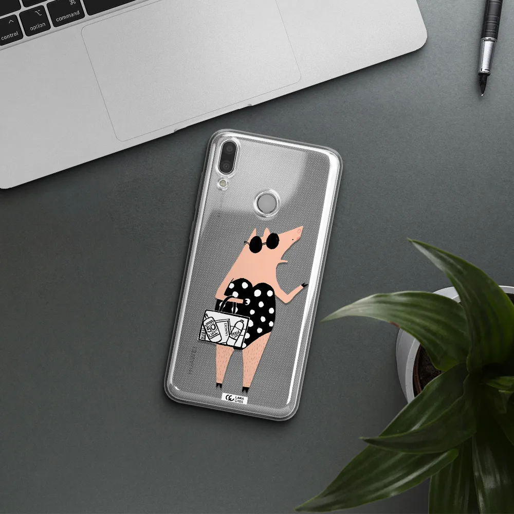 Lady Pig Huawei Y7 2019 Clear TPU Case