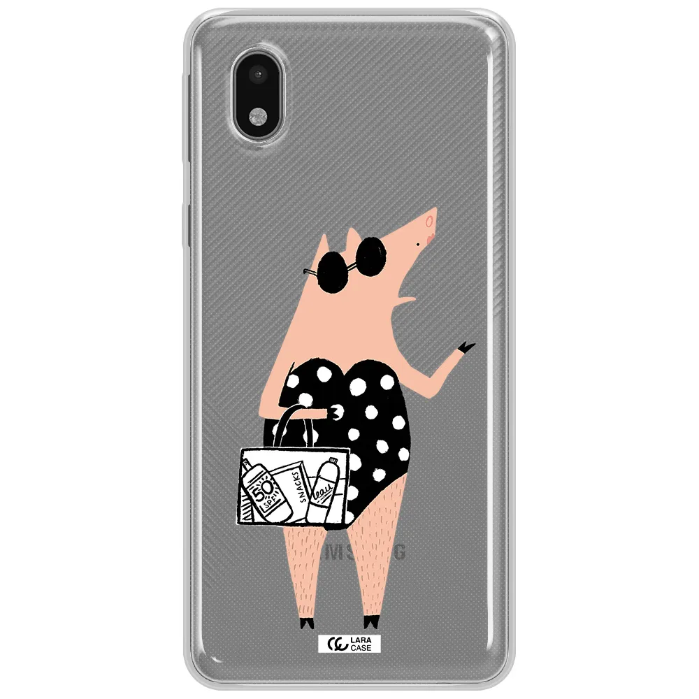 Lady Pig Samsung A01 Core Clear Tpu Case