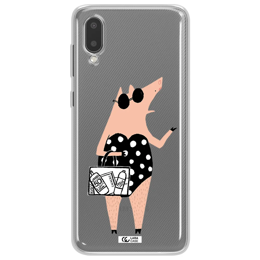Lady Pig Samsung A02 Clear TPU Case