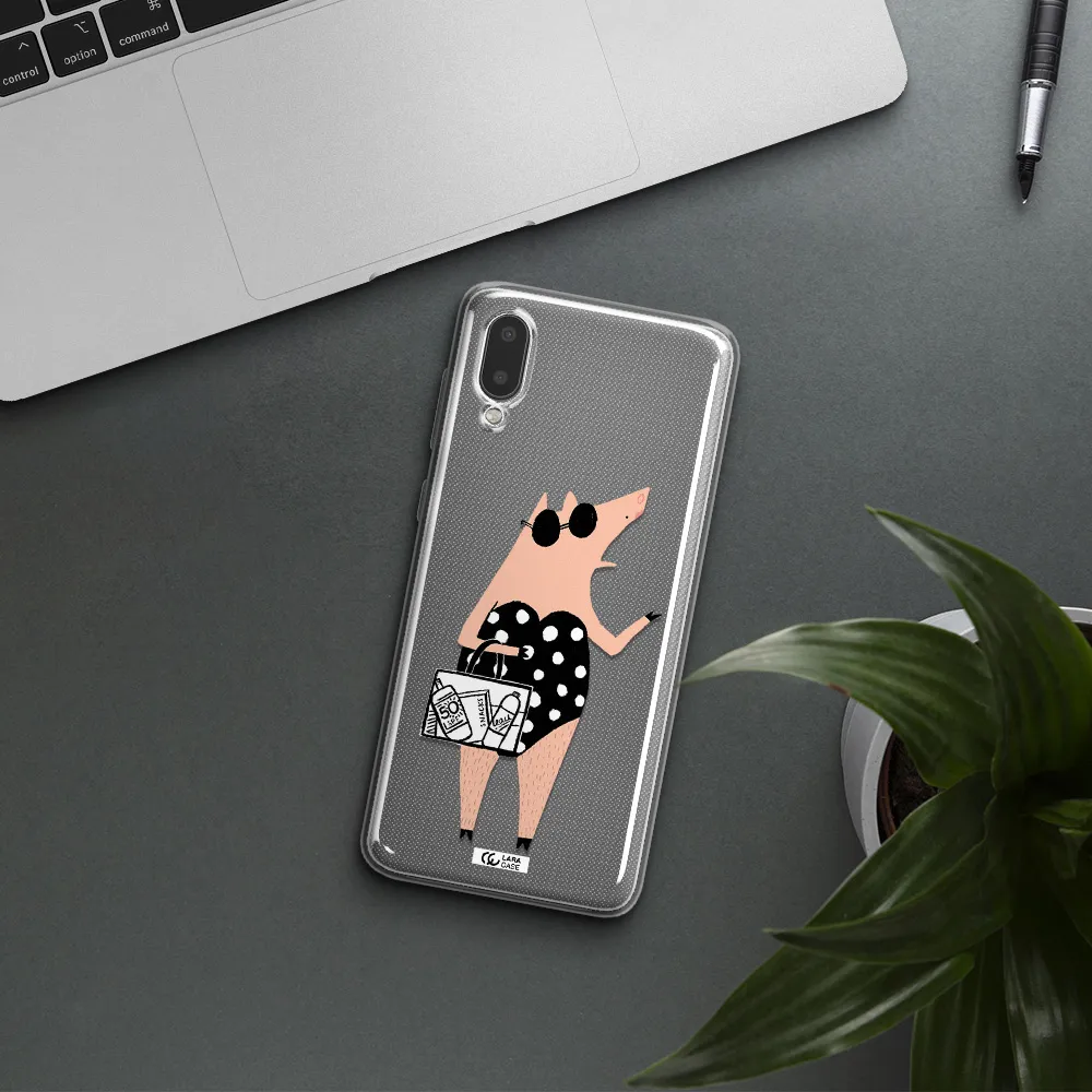 Lady Pig Samsung A02 Clear TPU Case