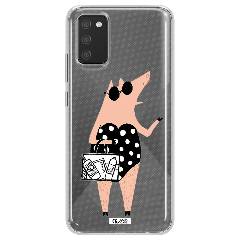 Lady Pig Samsung A02S Clear TPU Case