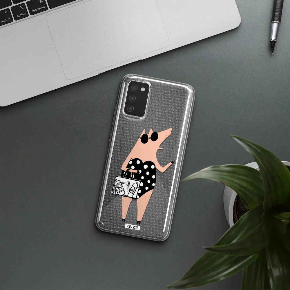 Lady Pig Samsung A02S Clear TPU Case