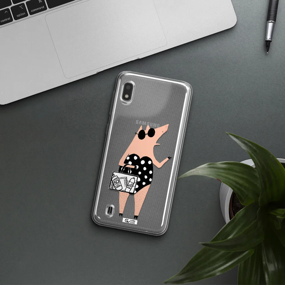 Lady Pig Samsung A10 Clear TPU Case