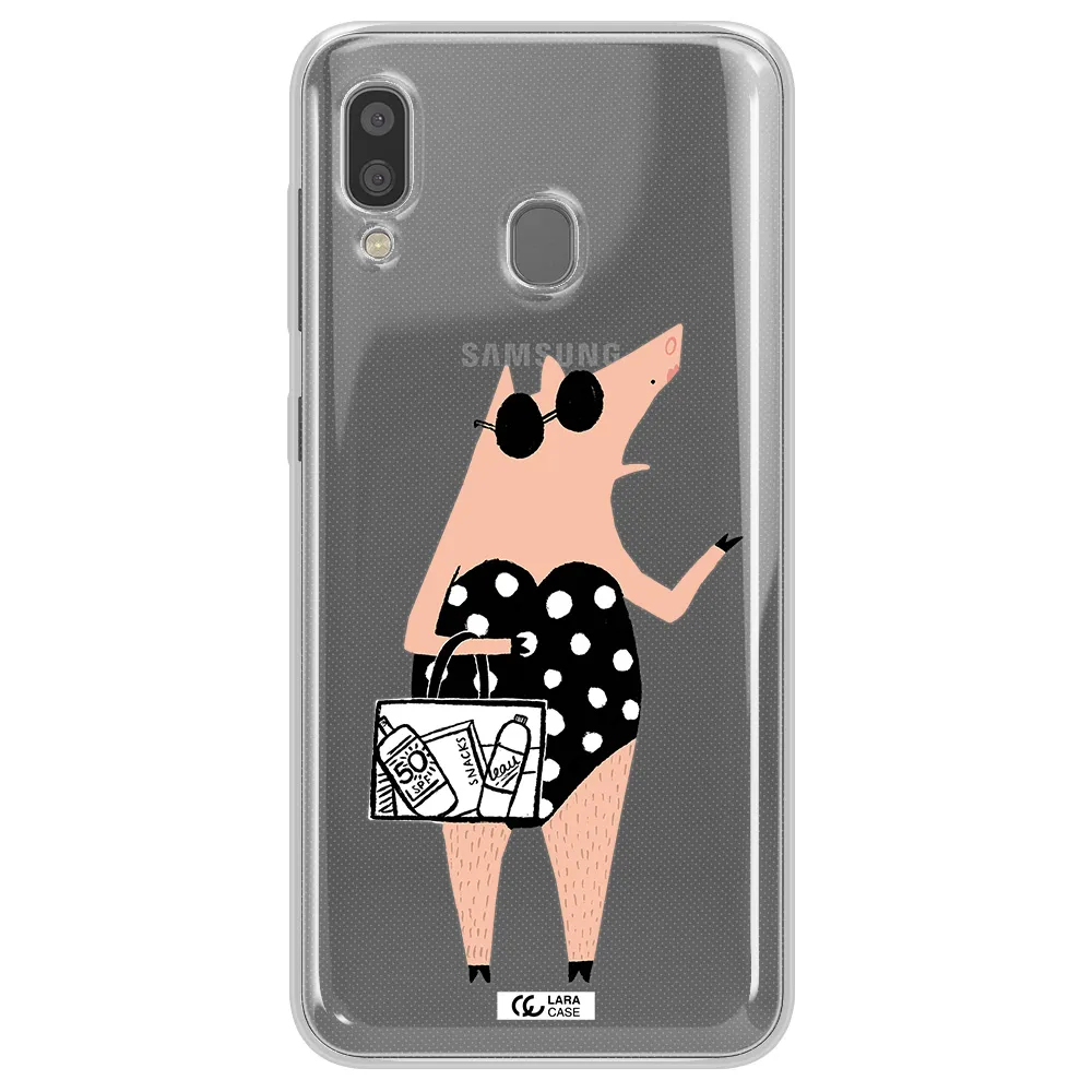 Lady Pig Samsung A20 Clear TPU Case