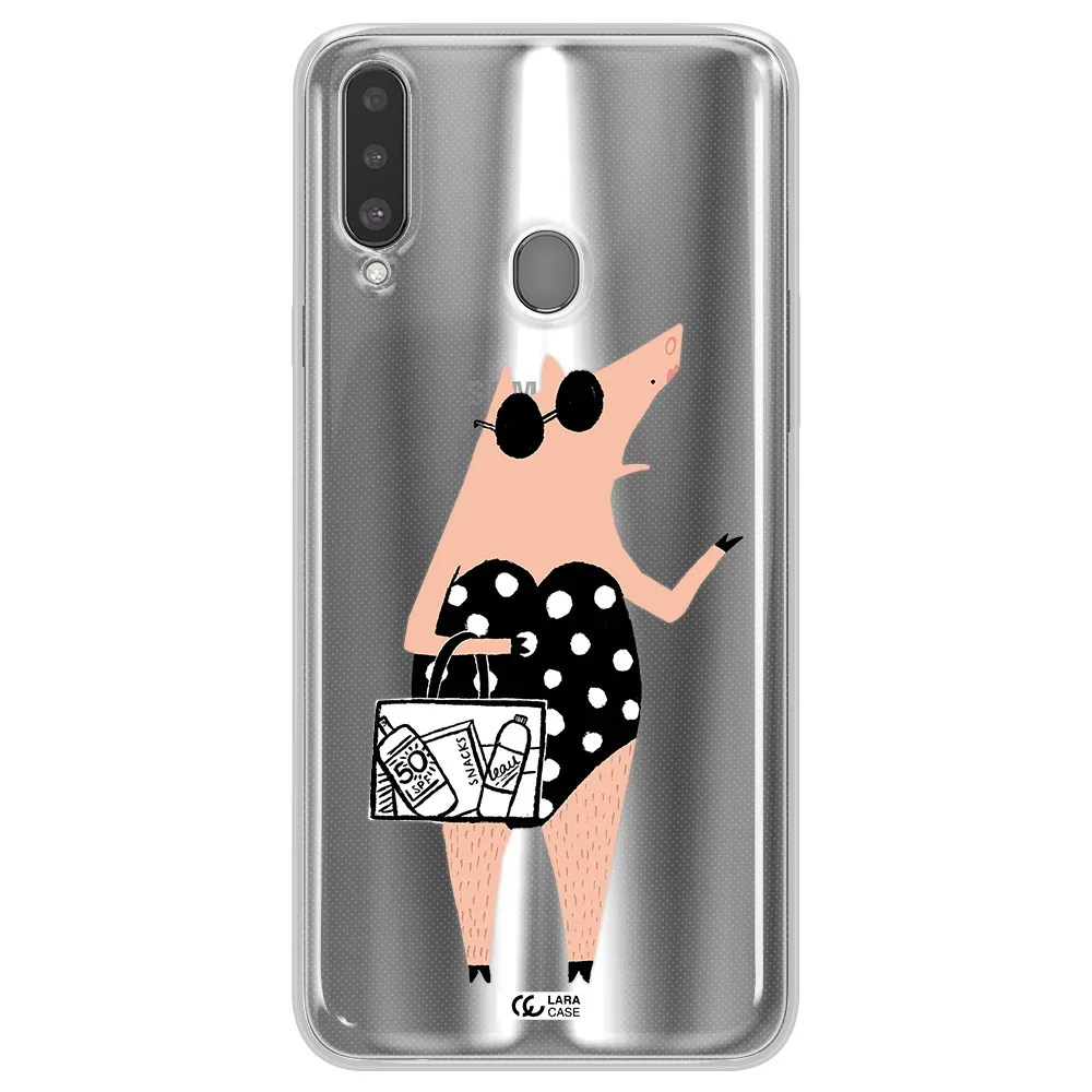 Lady Pig Samsung A20S Clear TPU Case