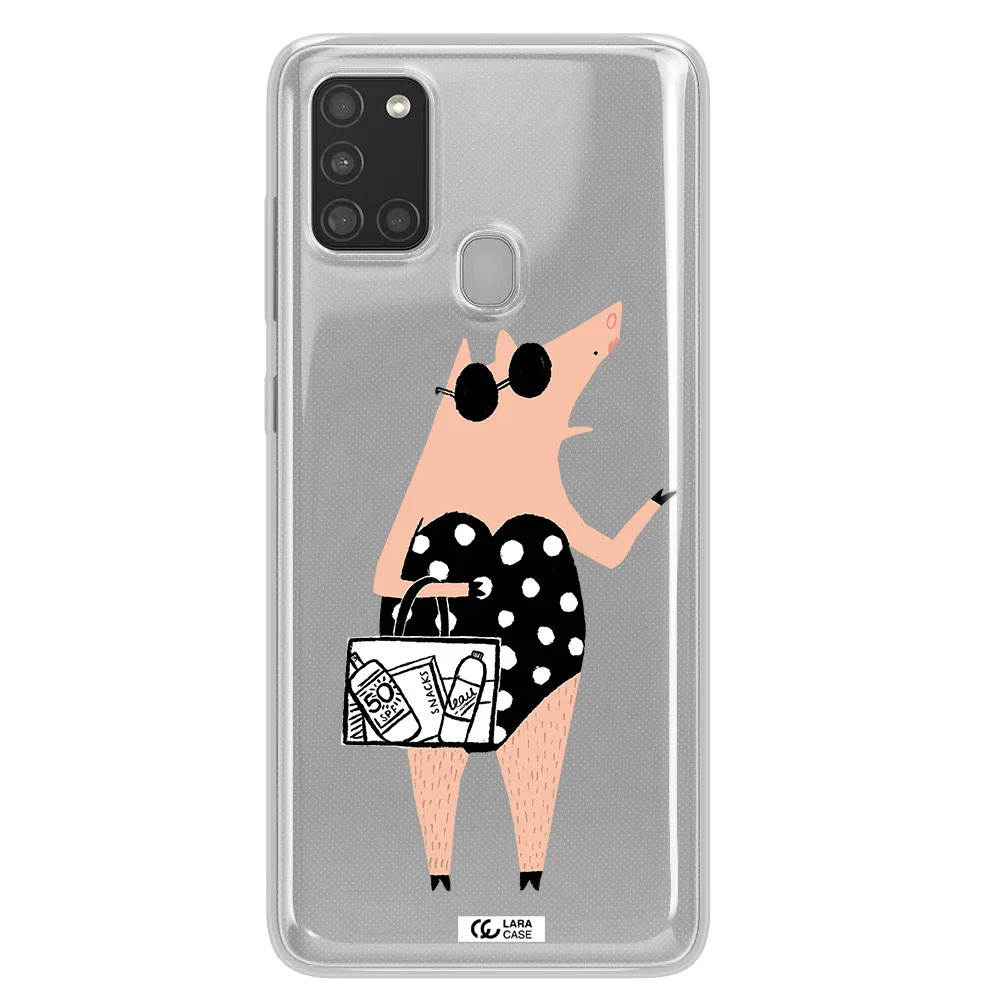 Lady Pig Samsung A21S Clear TPU Case