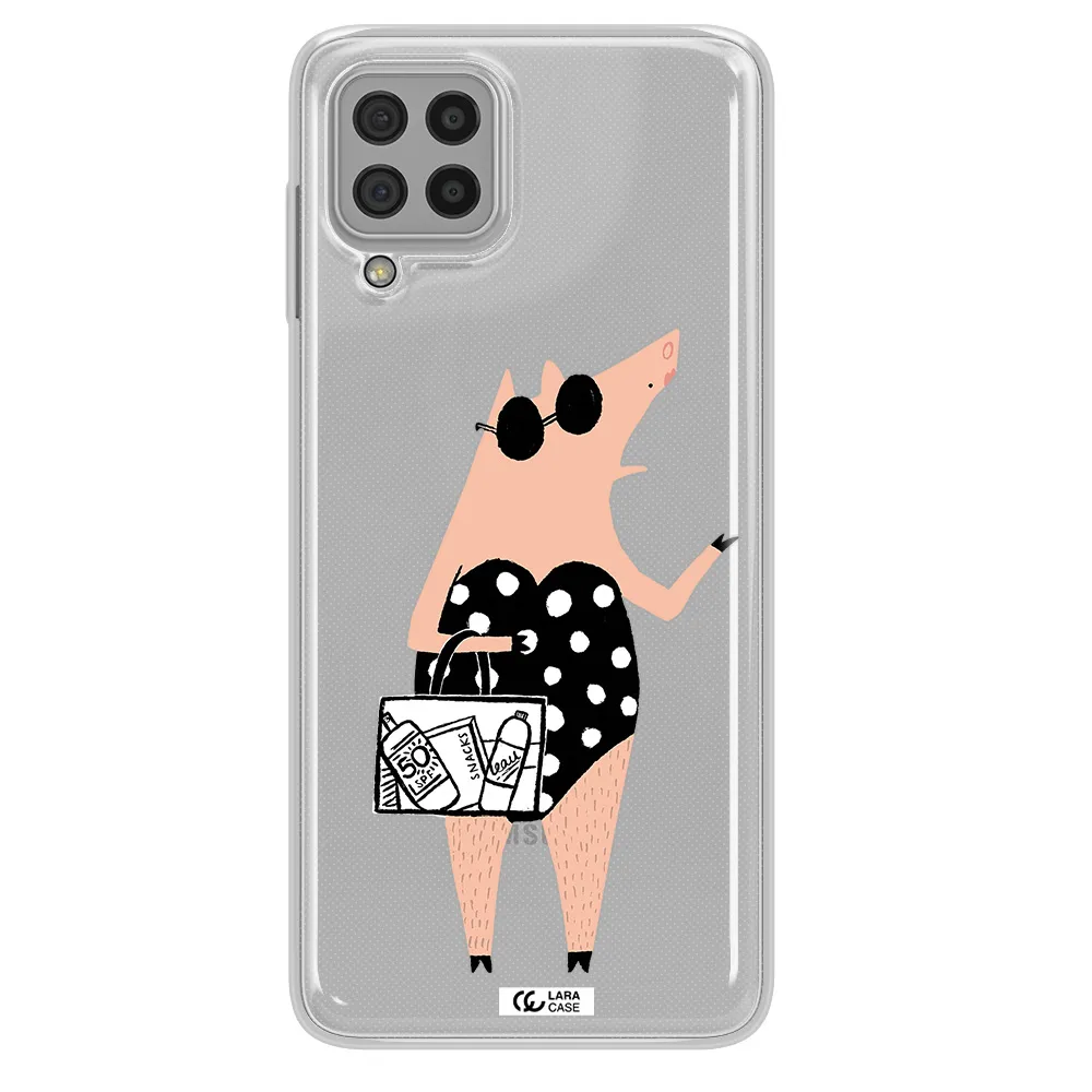 Lady Pig Samsung A22 4g Clear TPU Case