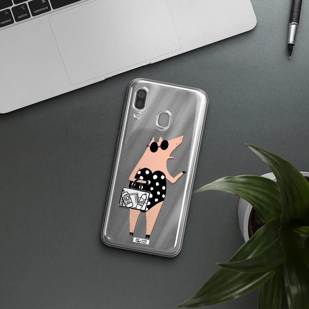 Lady Pig Samsung A30 Clear TPU Case