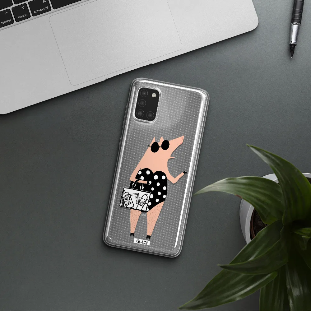 Lady Pig Samsung A31 Clear TPU Case