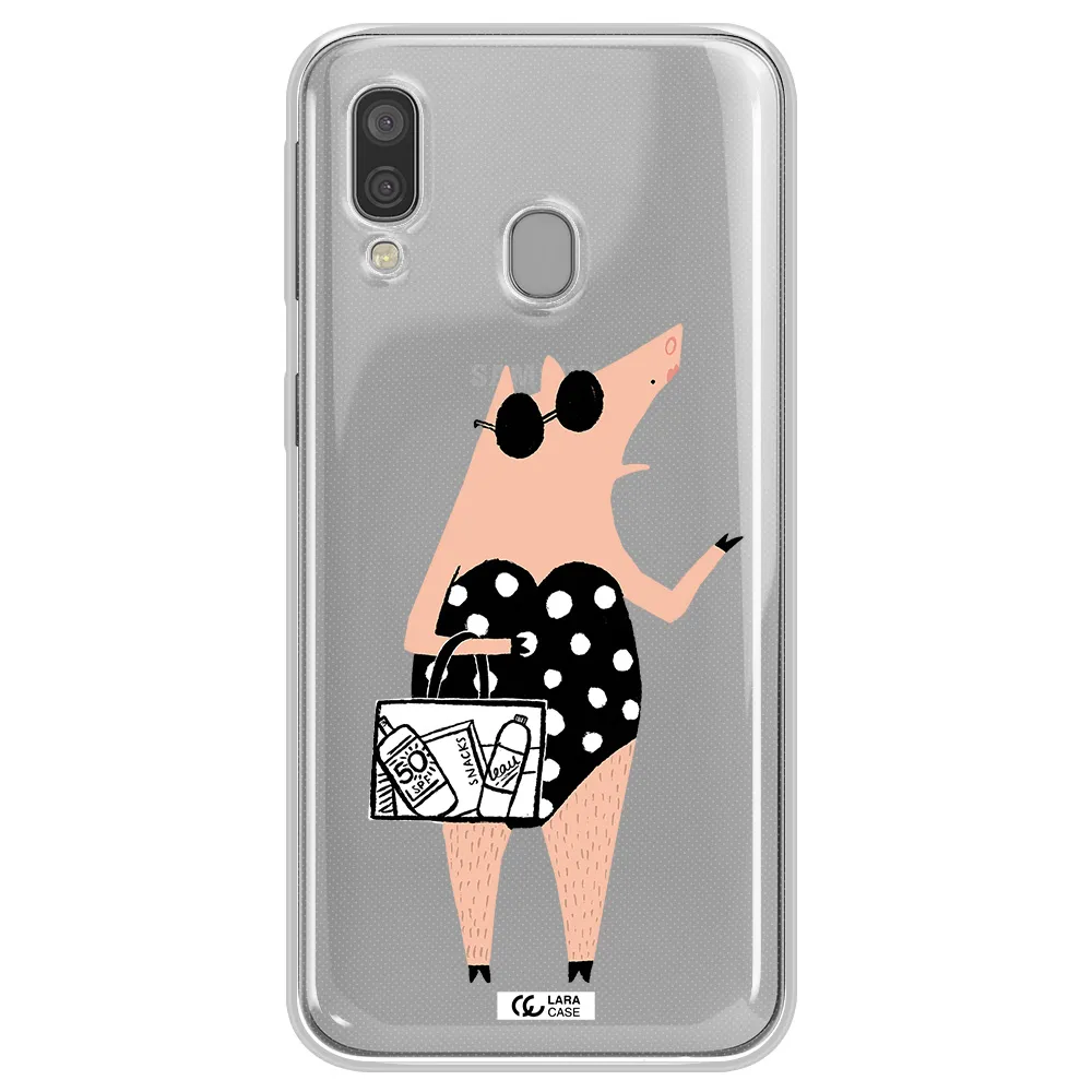 Lady Pig Samsung A40 Clear TPU Case