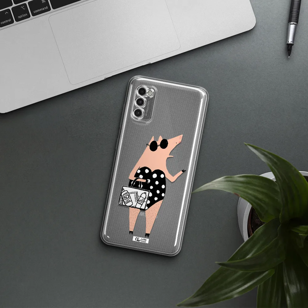 Lady Pig Samsung A41 Clear Tpu Case