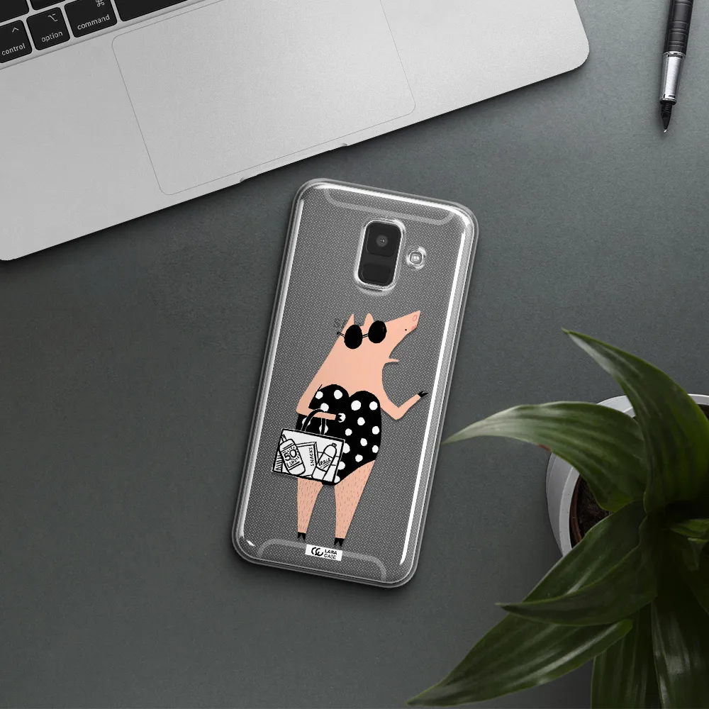 Lady Pig Samsung A6 Clear TPU Case