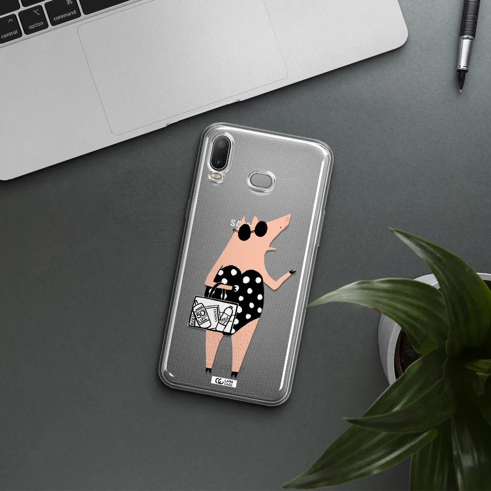 Lady Pig Samsung A6S Clear TPU Case