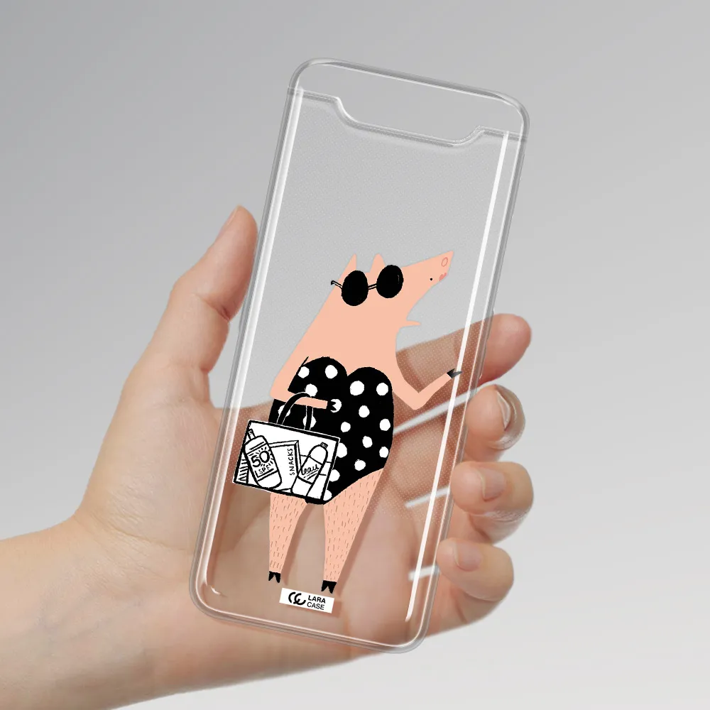 Lady Pig Samsung A80 Clear TPU Case