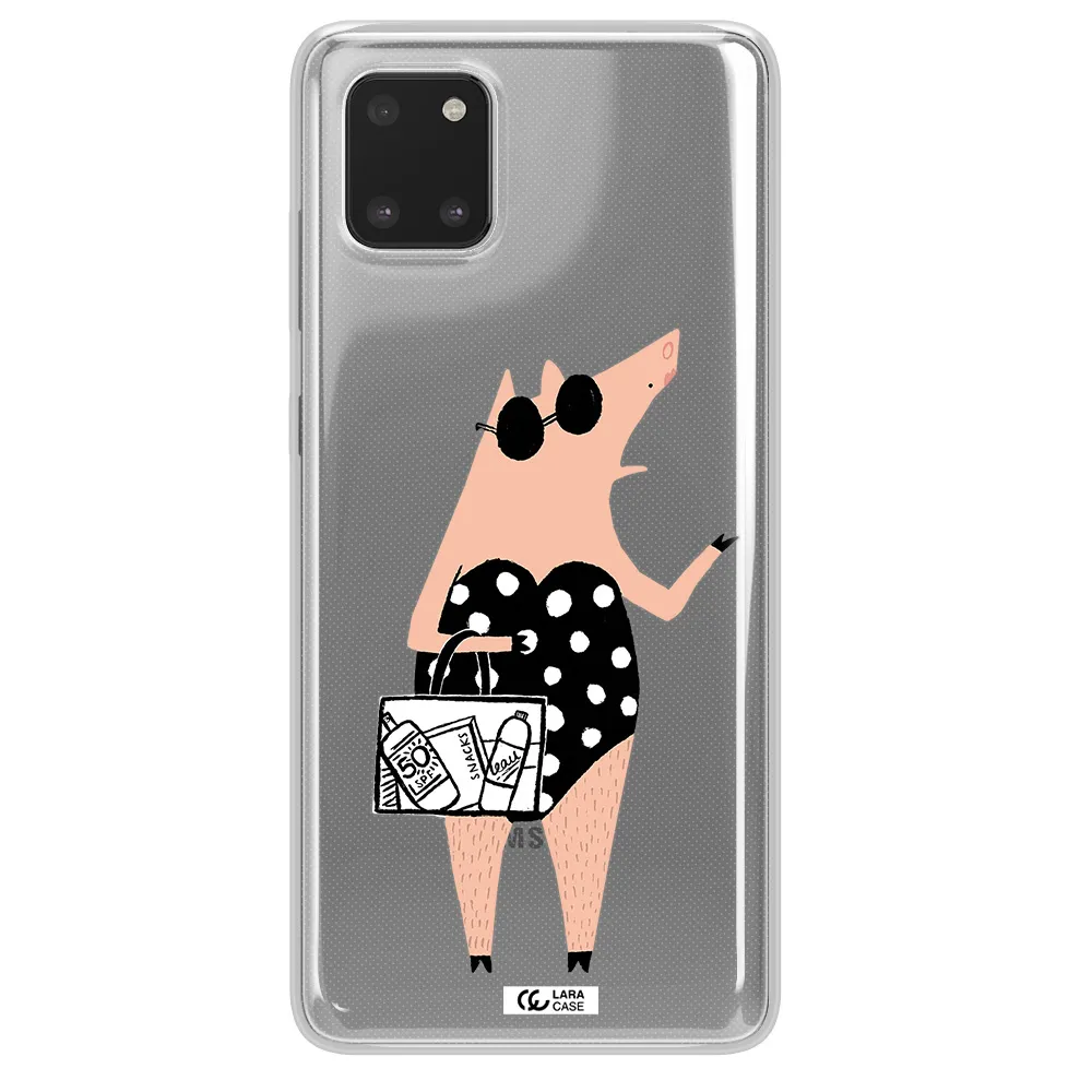 Lady Pig Samsung A81 Clear TPU Case