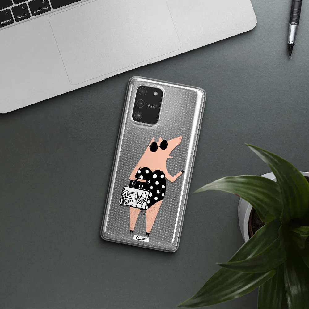 Lady Pig Samsung A91 Clear TPU Case