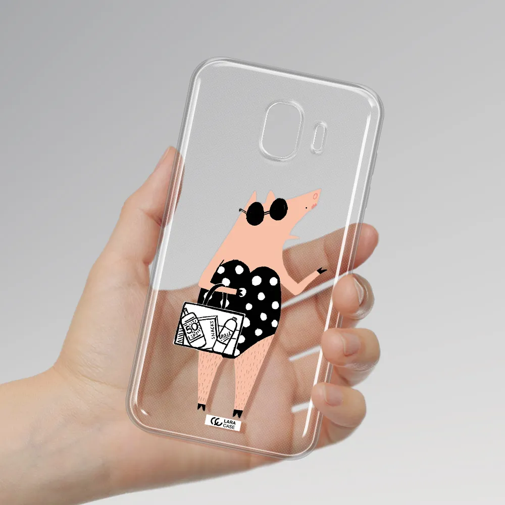Lady Pig Samsung J4 Clear TPU Case