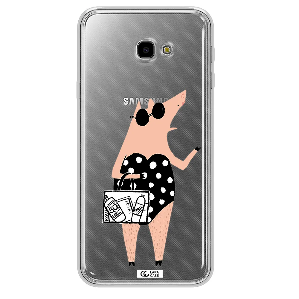 Lady Pig Samsung J4 Plus Clear TPU Case