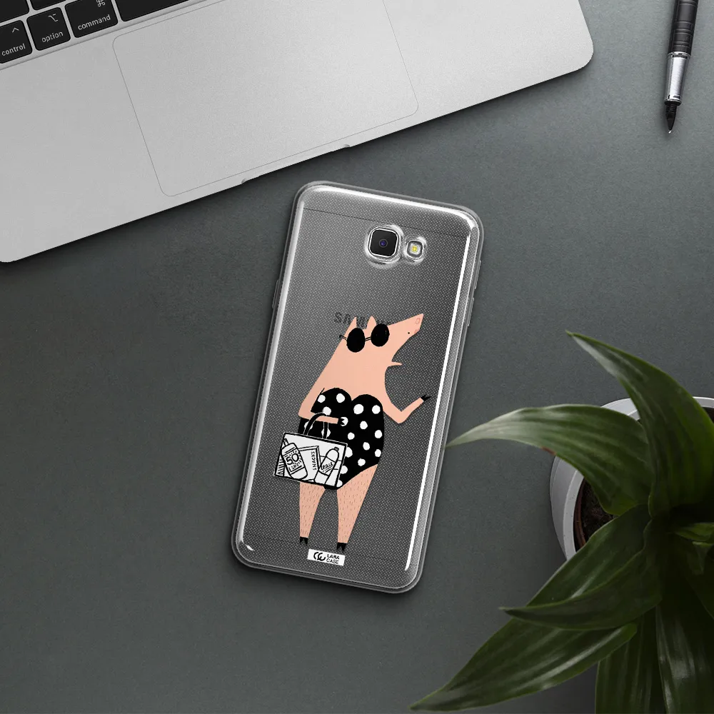 Lady Pig Samsung J5 Prime Clear TPU Case
