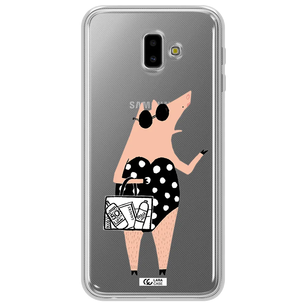 Lady Pig Samsung J6 Plus Clear TPU Case