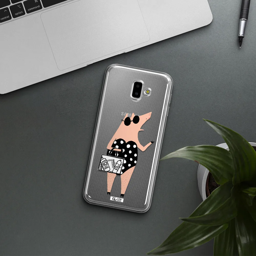 Lady Pig Samsung J6 Plus Clear TPU Case