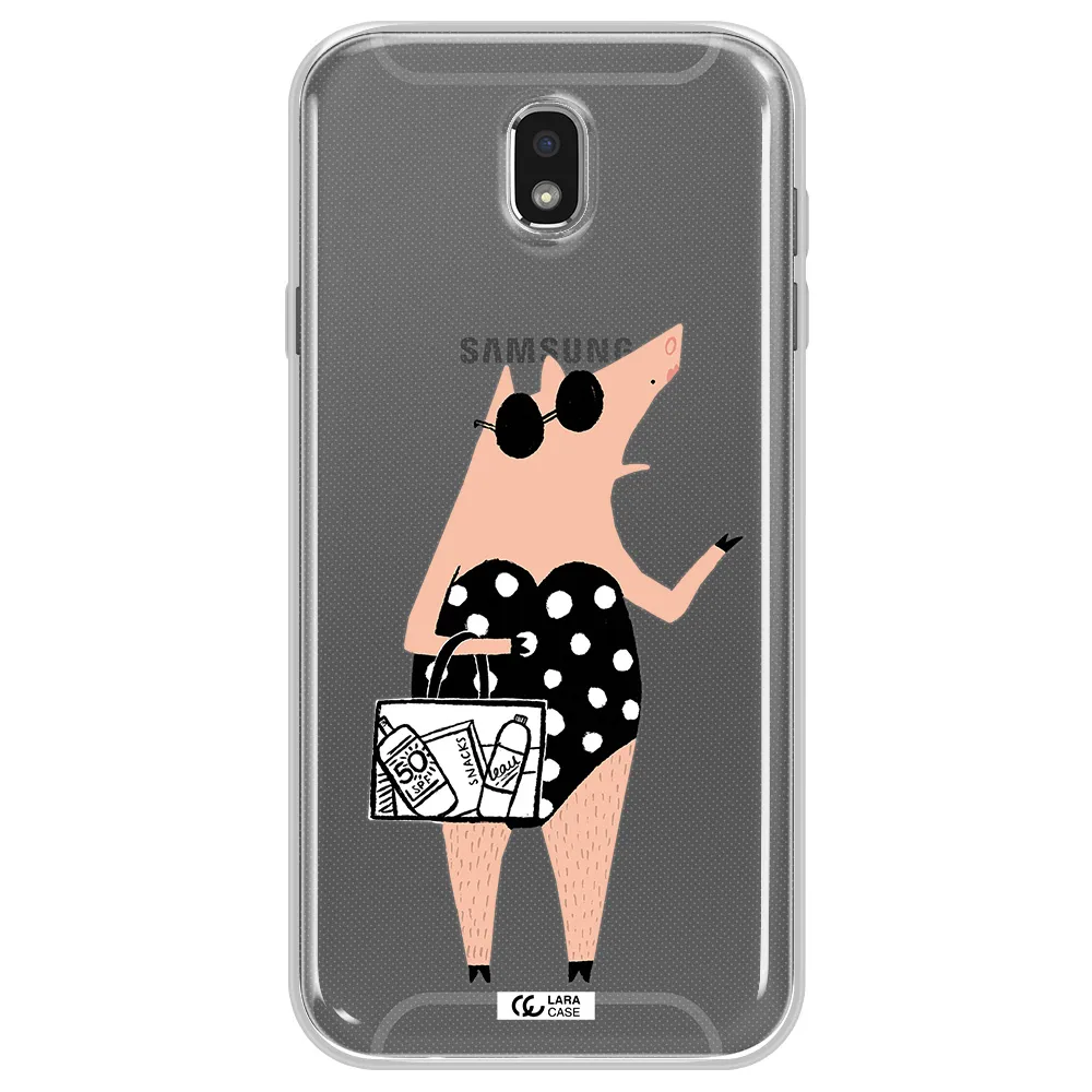 Lady Pig Samsung J7 Pro Clear TPU Case