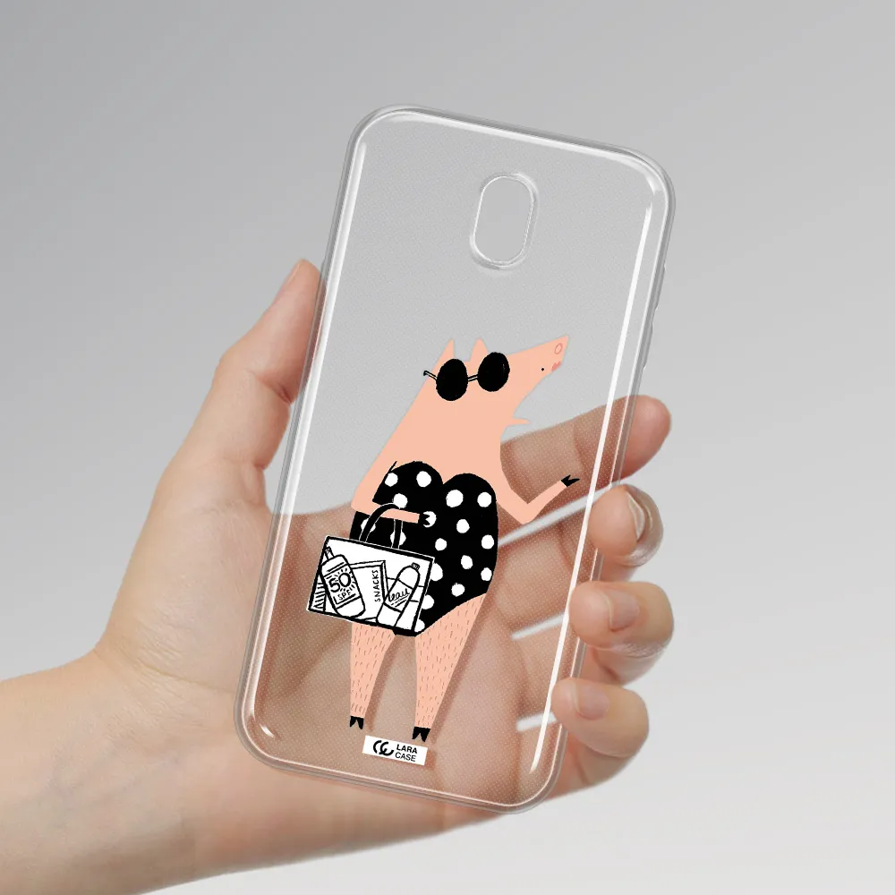 Lady Pig Samsung J7 Pro Clear TPU Case