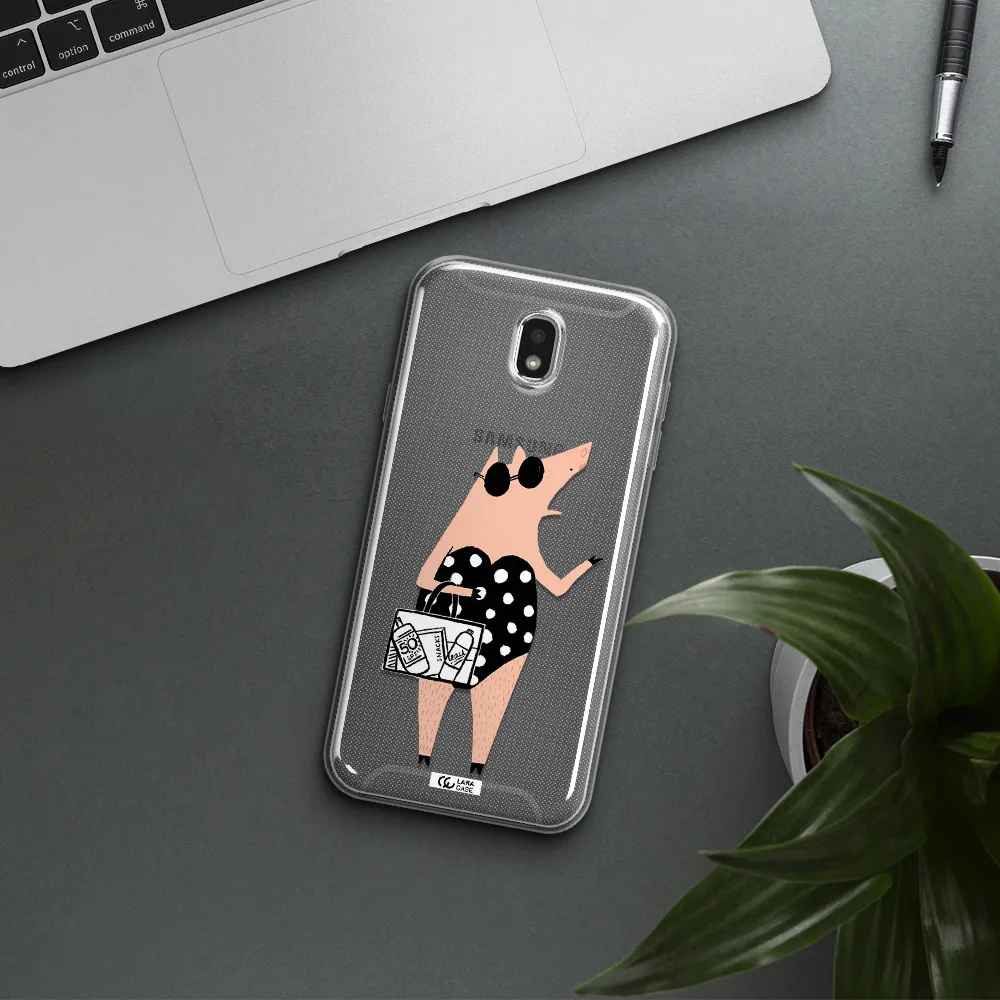 Lady Pig Samsung J7 Pro Clear TPU Case