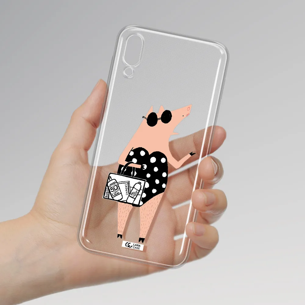 Lady Pig Samsung M10 Clear TPU Case