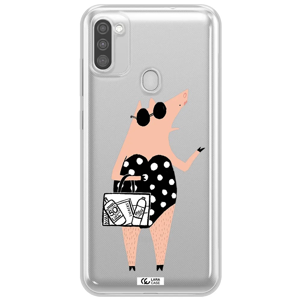 Lady Pig Samsung M11 Clear TPU Case