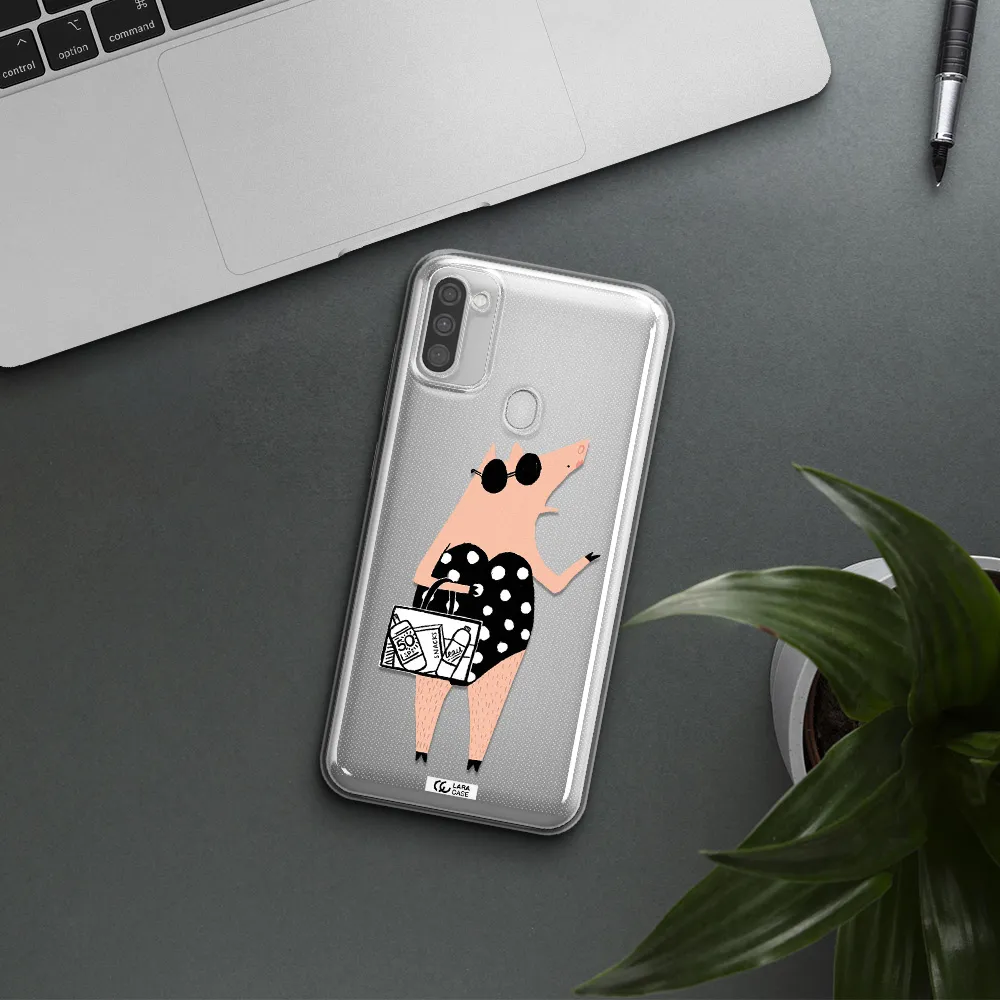 Lady Pig Samsung M11 Clear TPU Case