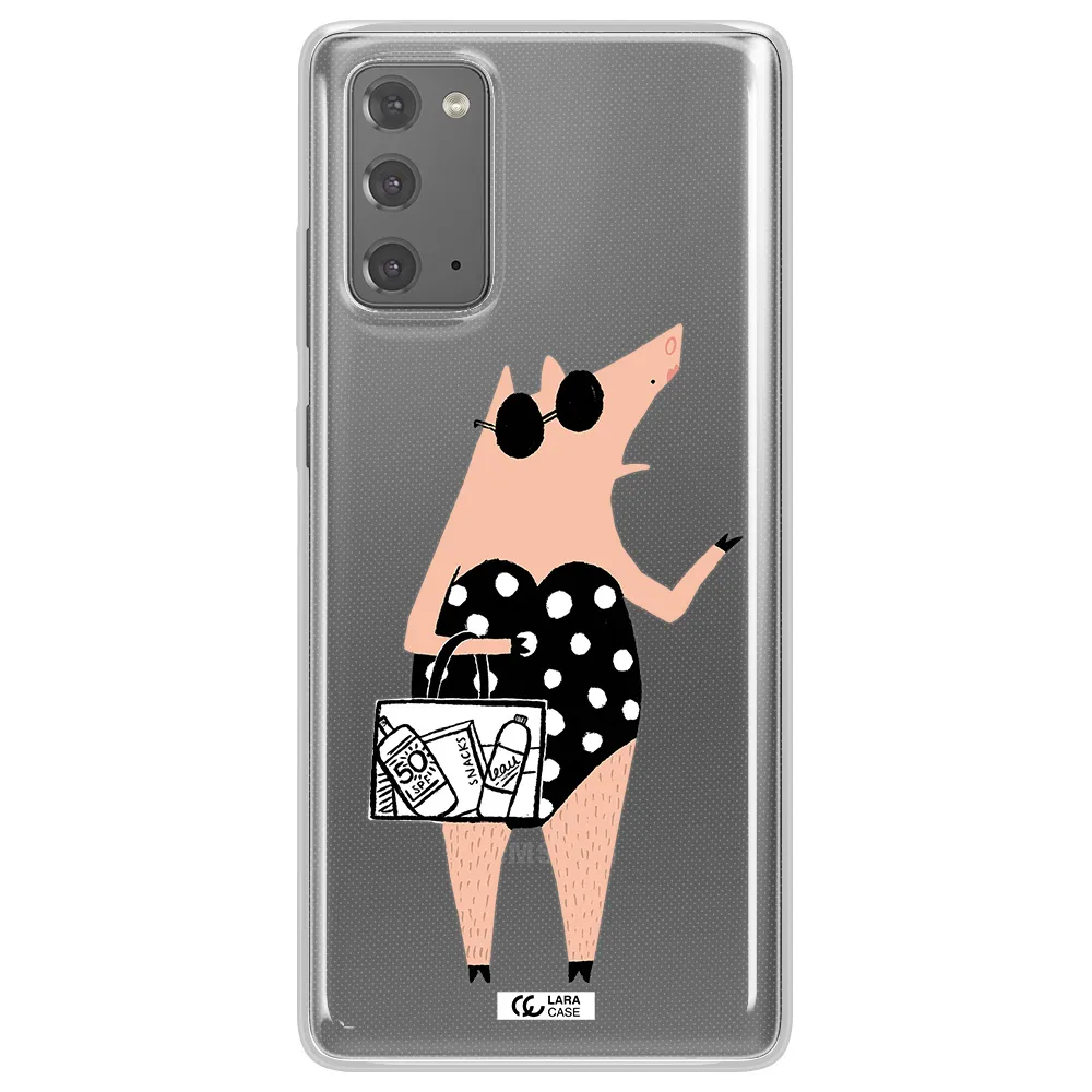 Lady Pig Samsung Note 20 Clear TPU Case