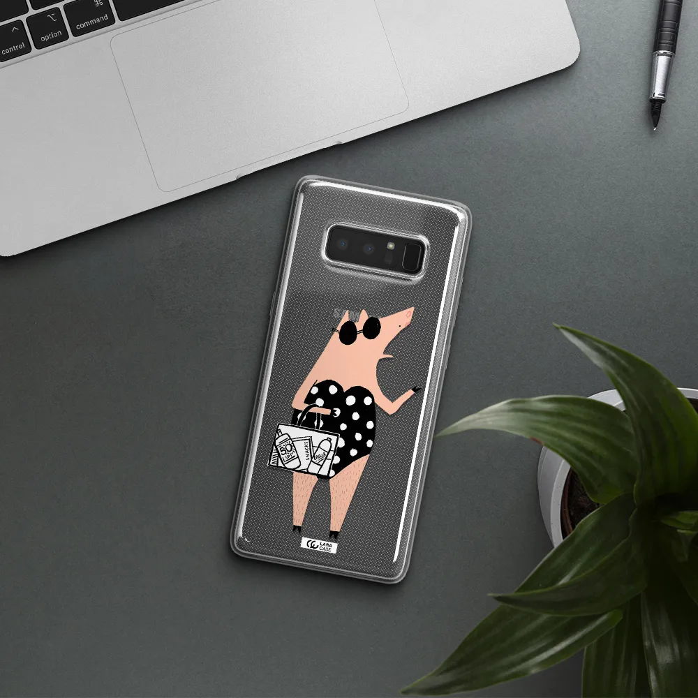 Lady Pig Samsung Note 8 Clear TPU Case