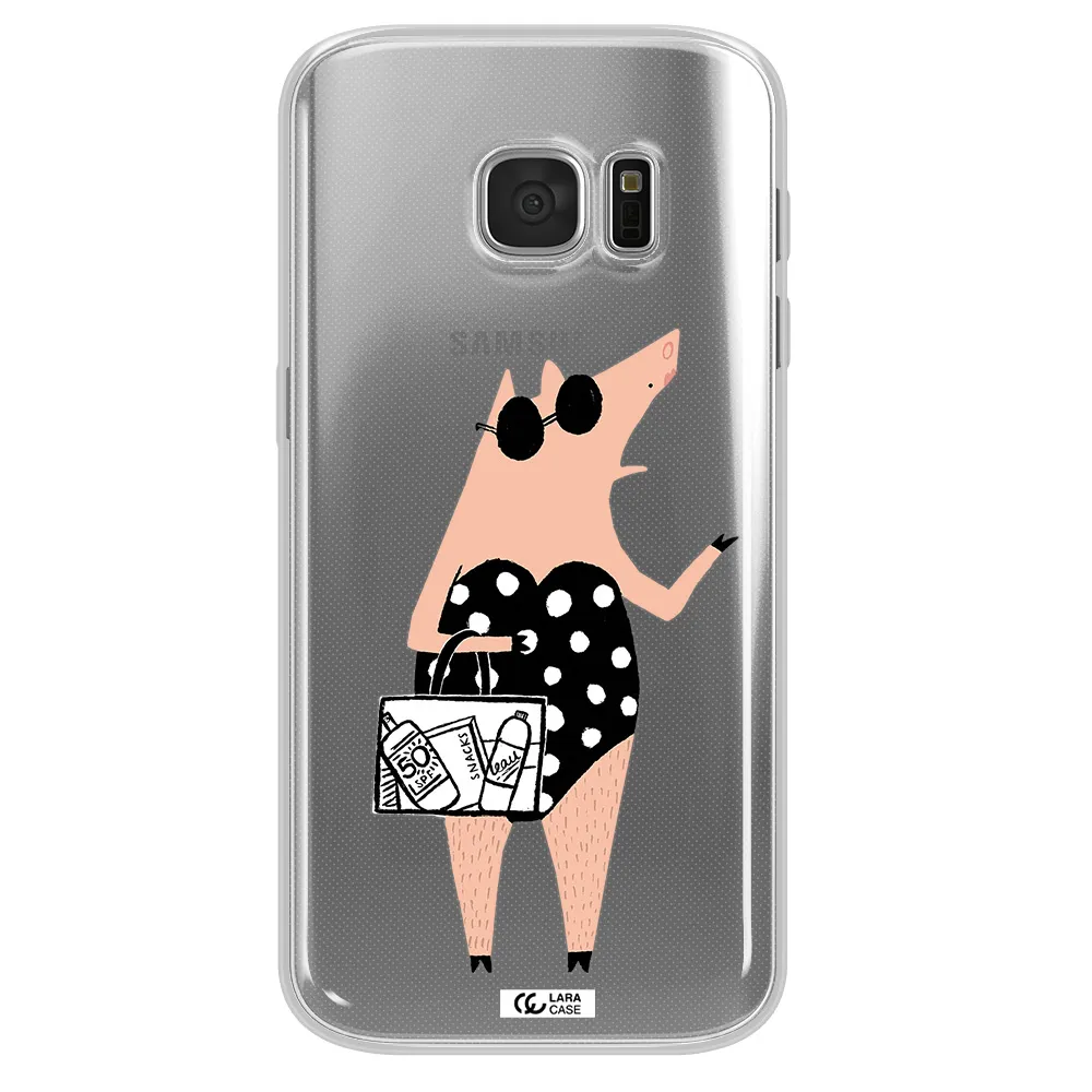 Lady Pig Samsung S 7 Clear TPU Case