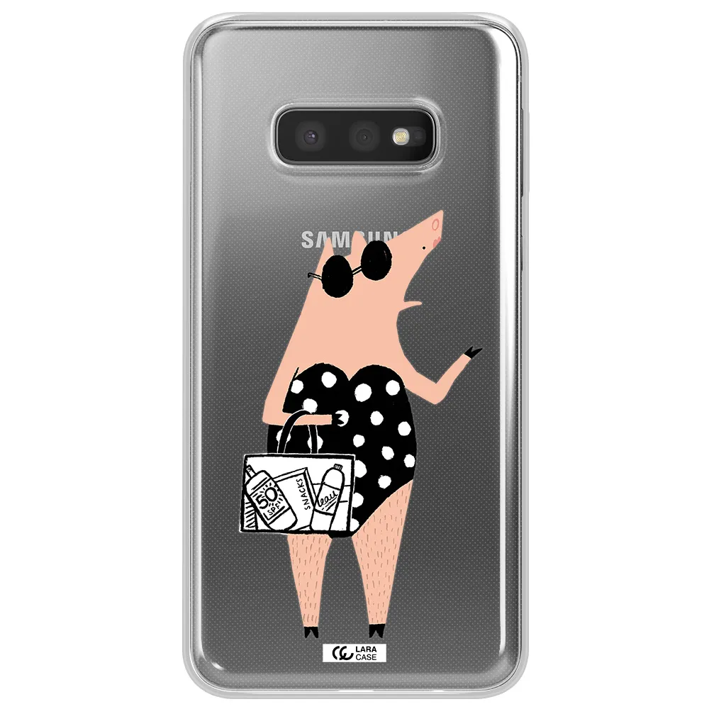 Lady Pig Samsung S10e Clear TPU Case