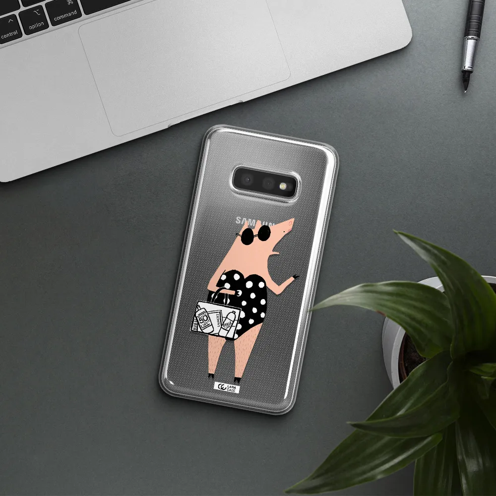 Lady Pig Samsung S10e Clear TPU Case