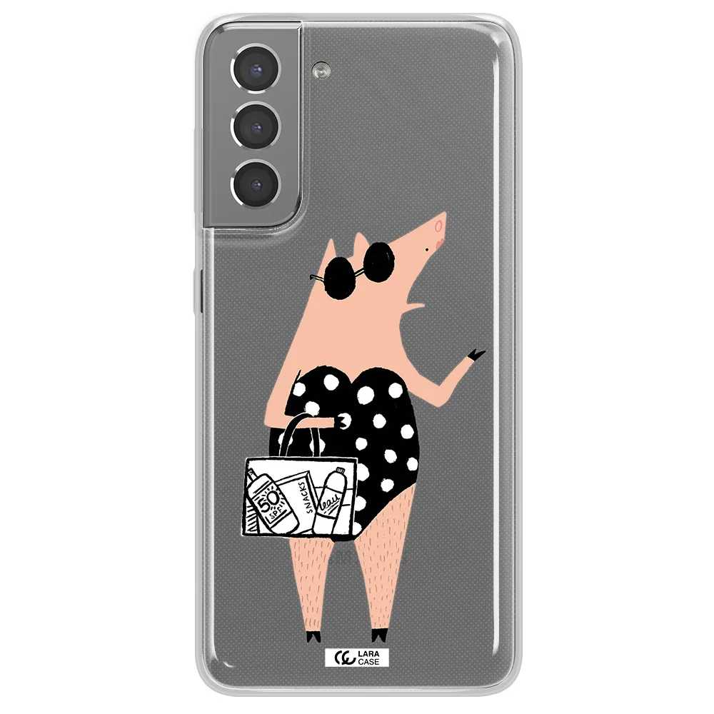 Lady Pig Samsung S21 Clear TPU Case