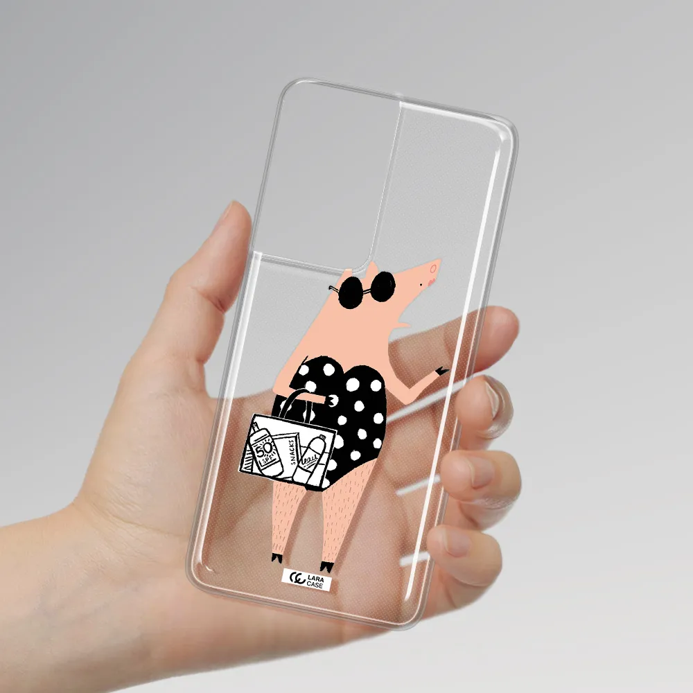 Lady Pig Samsung S21 Ultra Clear TPU Case